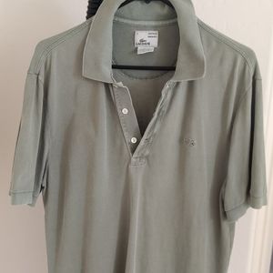 Lacoste vintage faded washed look rare light green